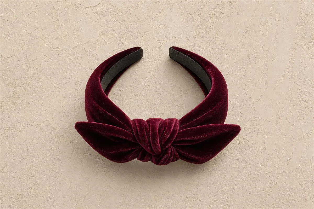 Signature Bandeau Cheveux Noué Velours No.09