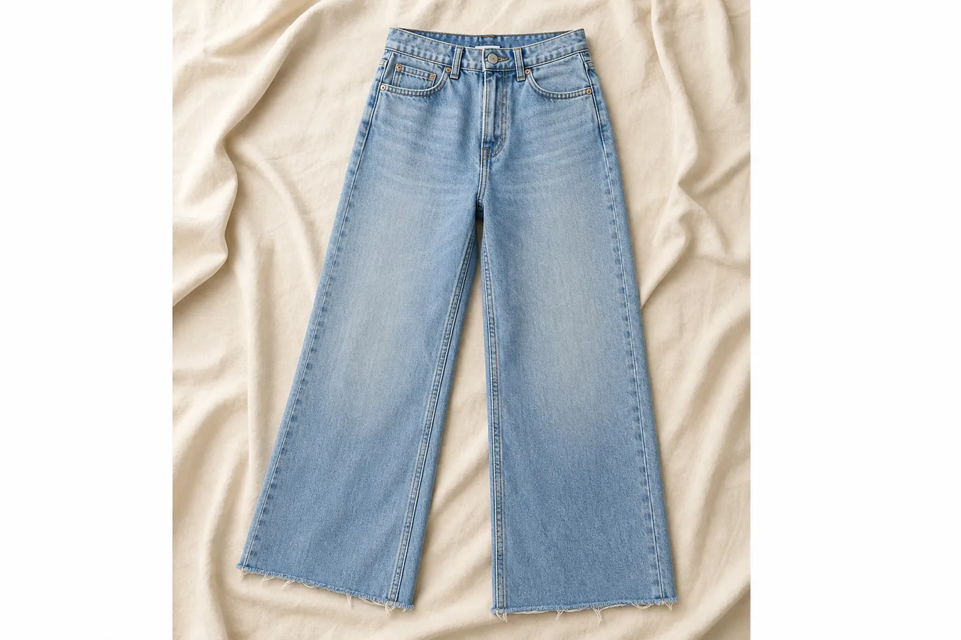 Wide-Leg High-Rise Jeans