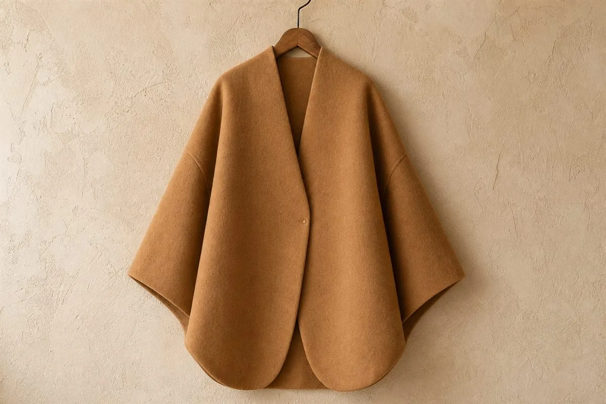 Manteau Cocoon en Cachemire Mélangé Essential