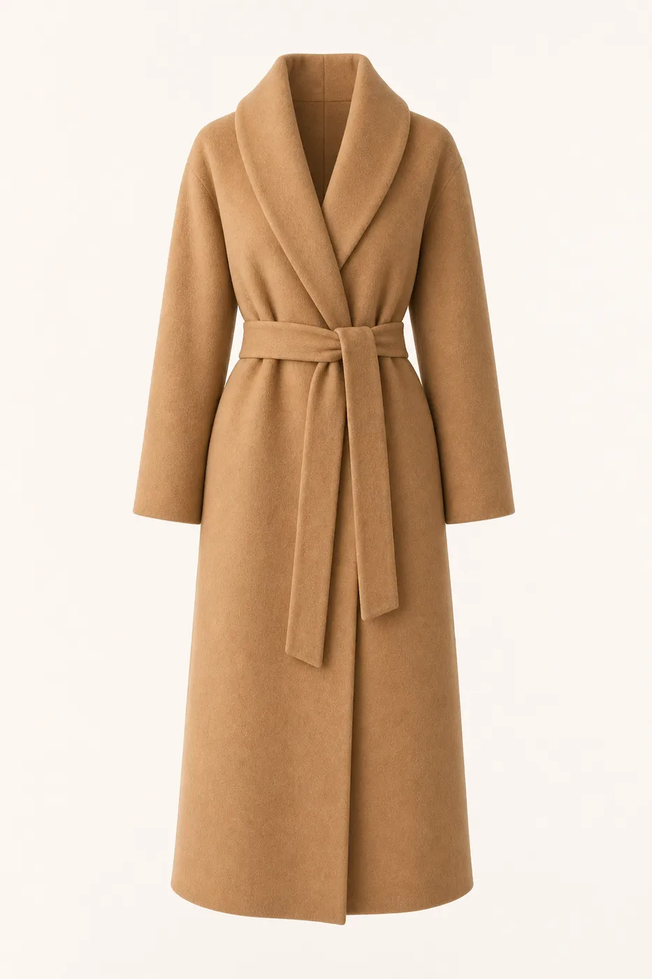 Long Robe Coat in Wool Cashmere Limited Edition