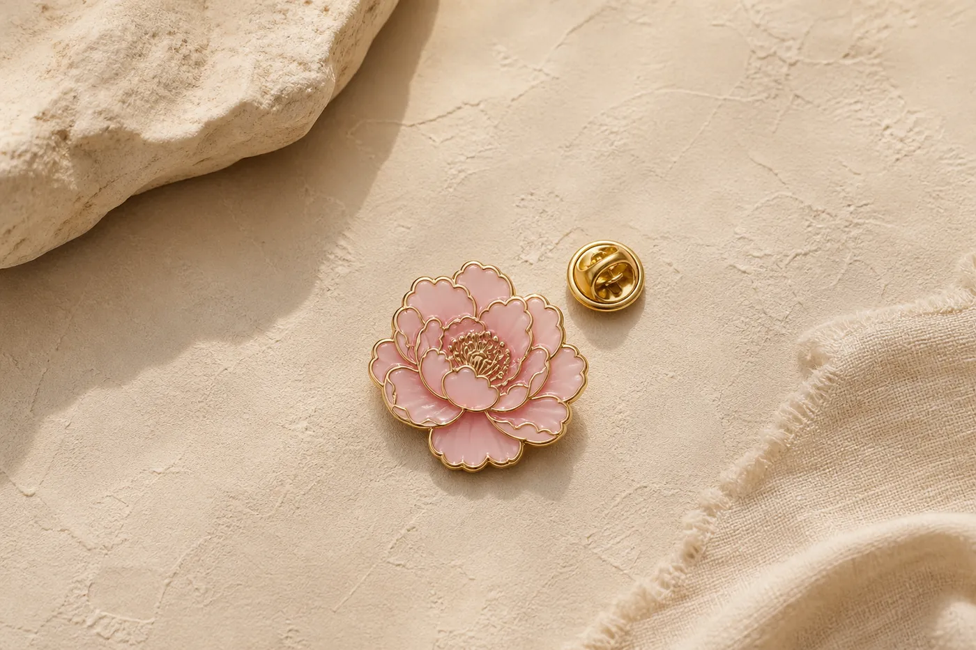 Iconic Enamel Flower Pin No.14