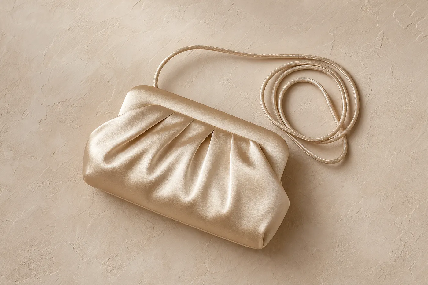 Iconic Satin Cord Clutch Bag